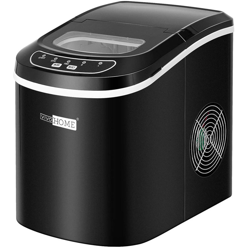 Machine à glaçons électrique compacte 27 lb, Noir