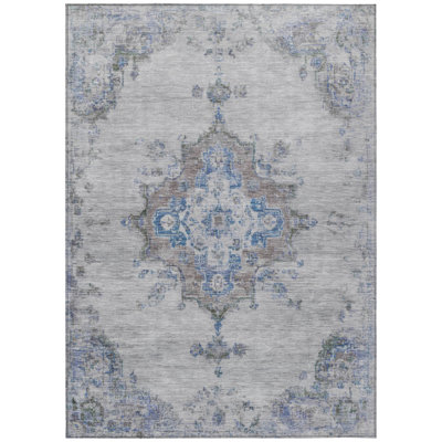 Machine Washable Indoor/Outdoor Hashlamoun ACN2321 Global Rug