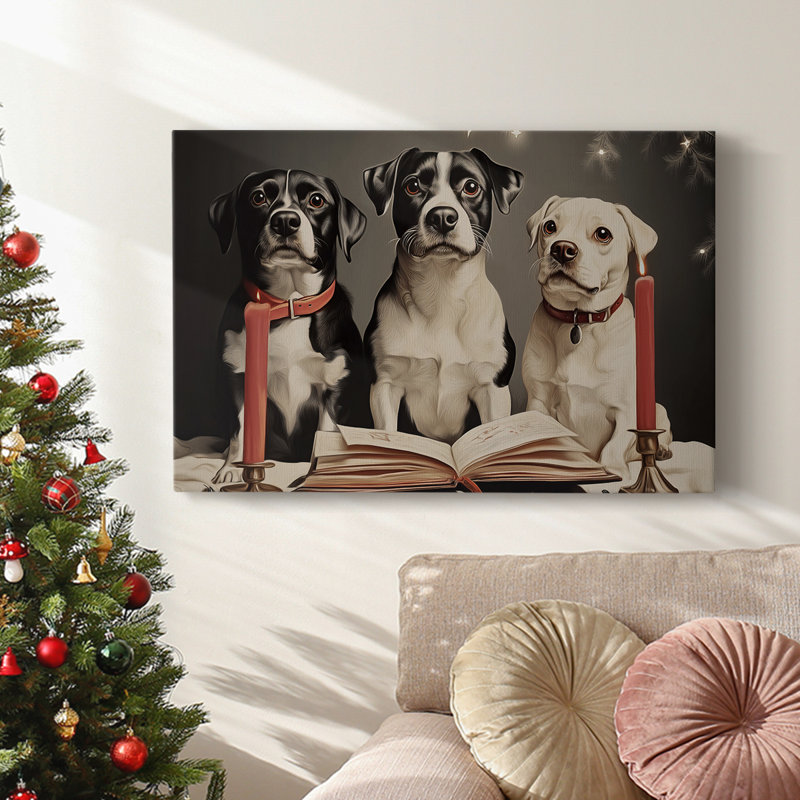 Art des Fêtes de Noël - Toile tendue avec châssis - Série 3-CXLIX, H 40 po x l 60 po