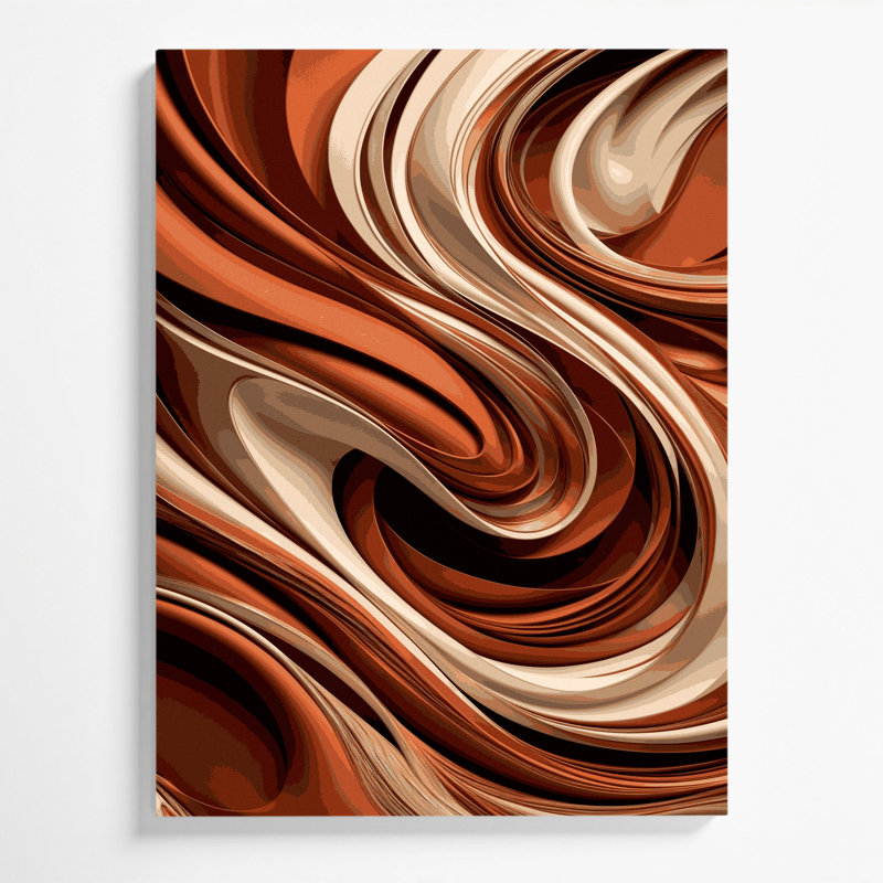 Art numérique sur toile, abstraction numérique 2, H 20 po x l 24 po