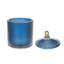 Ensemble de 2 pots à bonbons - 3,5 po x 3,5 po x 5,7 po - bleu / or