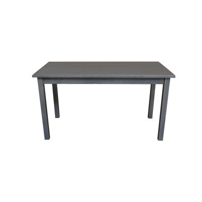  60" Gray Solid Wood Dining Table