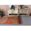 Tapis rétro Herki: Tapis turc rouge pour escalier ou couloir de style antique