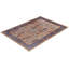 Tapis noué à la main de conception unique Raffin - brun, 10 pi 0 po x 13 pi 9 po