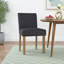 Chaises de salle à manger rembourrées en bois massif à hauteur d'assise 18,5 po-569556373
