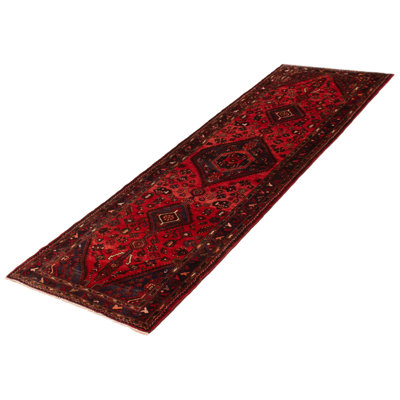 Aubarta One-of-a-Kind Runner 3'3" X 10'4" 1990s Runner Wool Area Rug