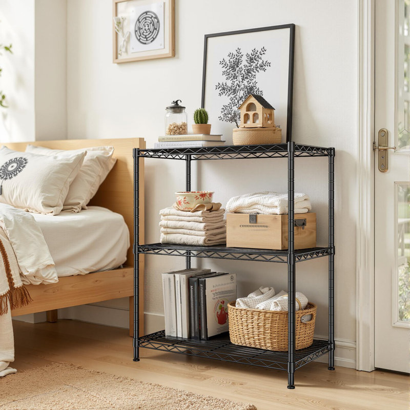 Tablettes de rangement réglables en métal