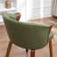 Chaise de salle à manger rembourrée en similicuir Devault-1762743382