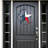 Metal Wall Decor Texas Lone Star 3D Raised Edge Rustic Patriotic Red White Blue Style