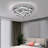 Jooyoung 8 - Light 19.68“ LED Flower Tiered Chandelier with Crystal Accent Variable Light-1308606646-1290923333-1290923332