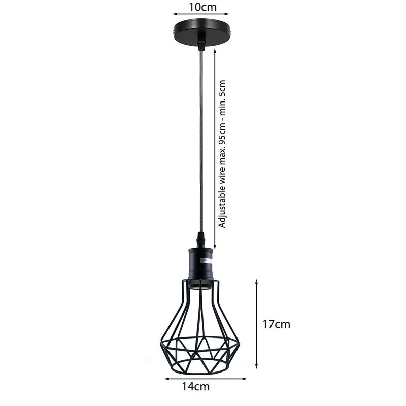 Hosston 1 - Light Black Single Pendant