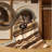 Machine Washable Vehicles And Transportation Offroad Dirt Bike Modern Rustic Striped Rug in Brown – Beige Binding-2016315069