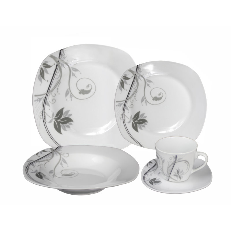Piece Porcelain China Dinnerware Set - Service for 4