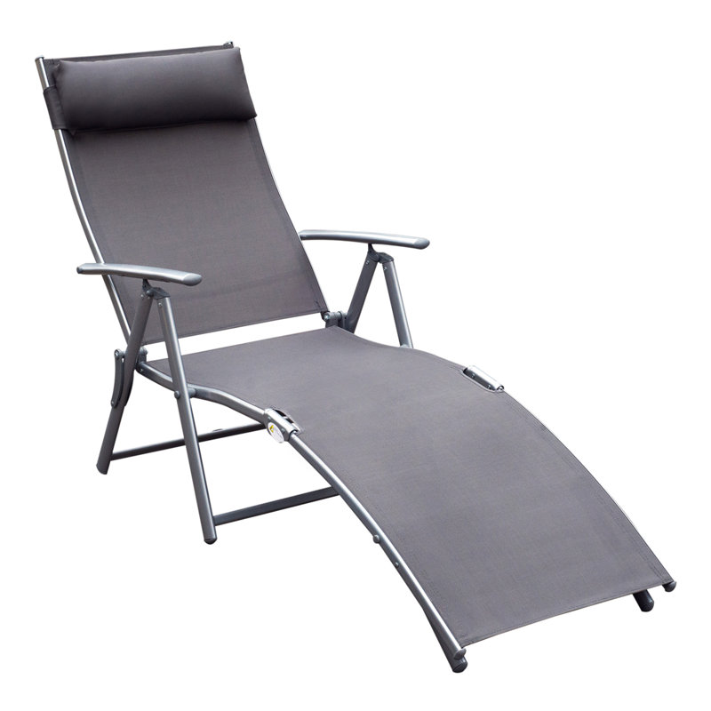Outdoor Lounge Chair, Grey