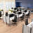 Pro-Biz Six-Straight Desk Workstation with 6 Privacy Panels Benching Desks-18375391