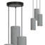 Ealidh 3 - Light Steel Cluster Pendant-1171473484