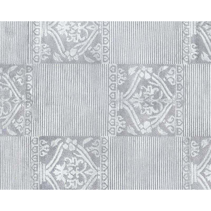 Wool Geometric Area Rug, Rectangle 6'1" x 9'3"