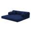 Canapé-lit convertible, canapé-lit pliant en velours côtelé à structure fixe, canapé-lit de salon pour chambre à coucher (bleu)-1144225572