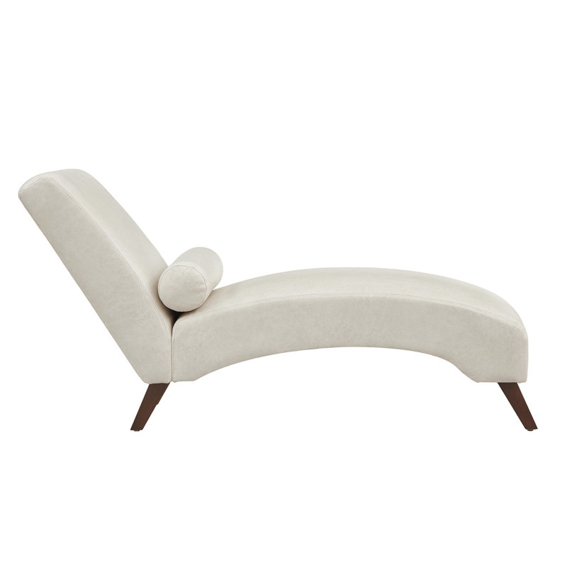Chaise longue moderne rembourrée pour le salon, Beige