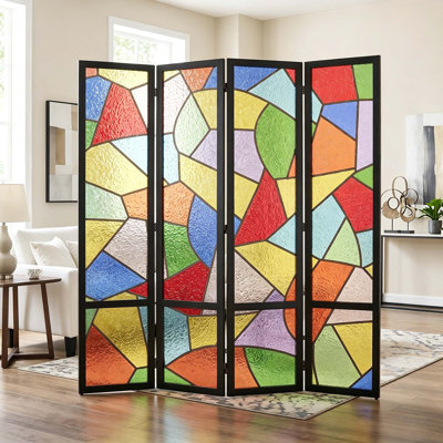 4-Panel Church Inspired Acrylic Room Partition