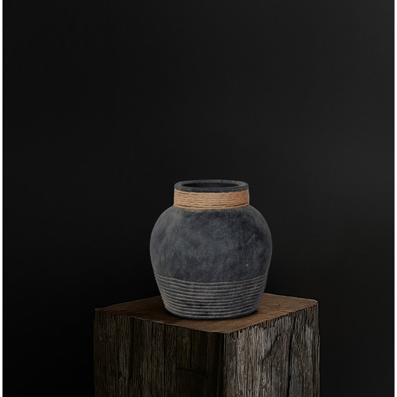 Vintage Clay Handmade Decorative Flower Vase