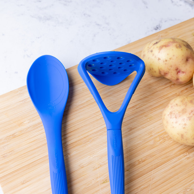 Colourworks Brights Potato Masher, Blue