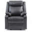 Fauteuil inclinable contemporain noir rembourré-2029356367