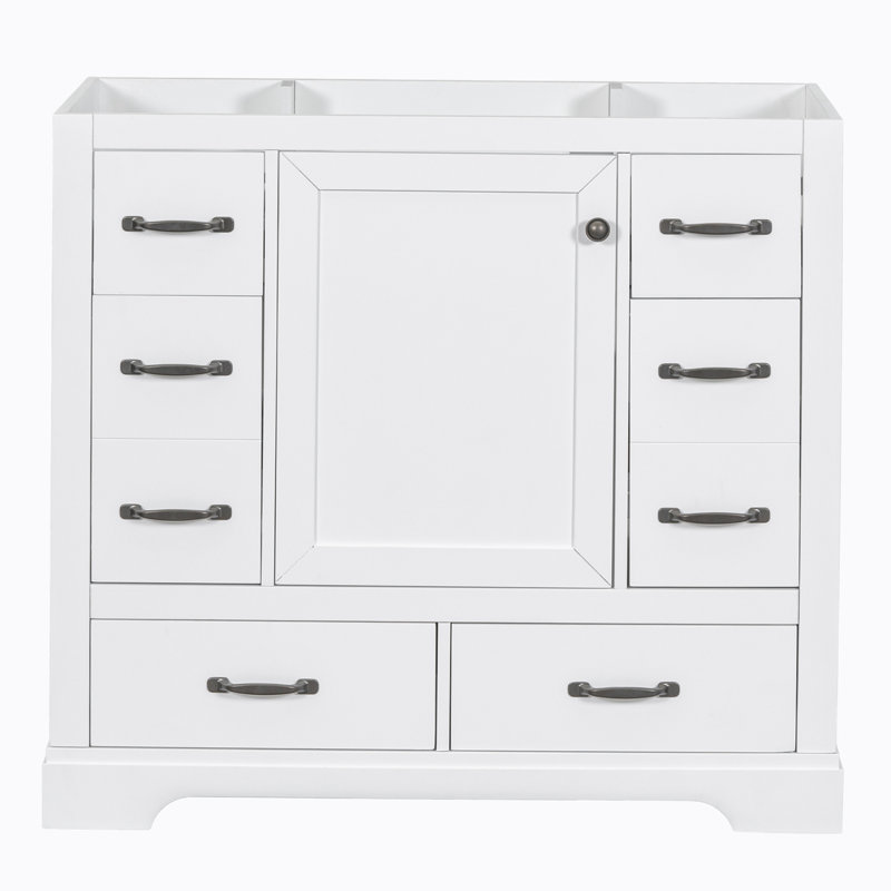 Base de meuble-lavabo simple 35,50 po seulement, Blanc