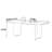 French Minimalist Rectangle Marble Table-1647896786