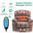 Upholstered Heated Massage Chair-2000275974