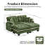 Canapé en chenille avec repose-pieds mobile Cloud-1432984482