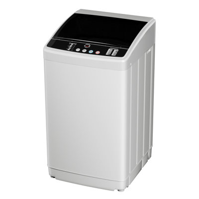 Compact Washer and Dryer Set,19LBS Portable Full-Automatic Washing Machine with Drain Pump & 13LBS Compact Dryer with Stainless Steel Inner Tub