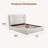 Upholstered Bed Platform Bed With Solid Wood Slats Soft Headboard Footboard Bed Frame