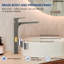 Robinet de lavabo de salle de bain à un trou, robinet de lavabo de salle de bain à poignée simple avec ensemble de drain-125423858
