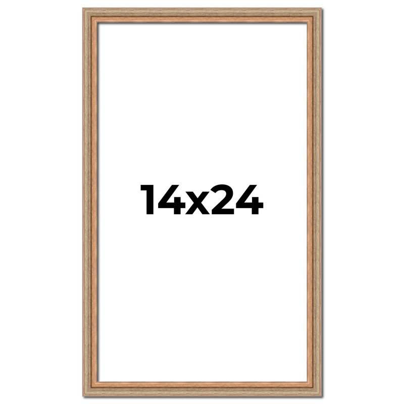 Cadre photo en bois massif Jaronte, 14 po x 24 po