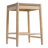 Sierra Rustic Solid Acacia Wood Counter Stools With Woven Rope Seat And Backless Design