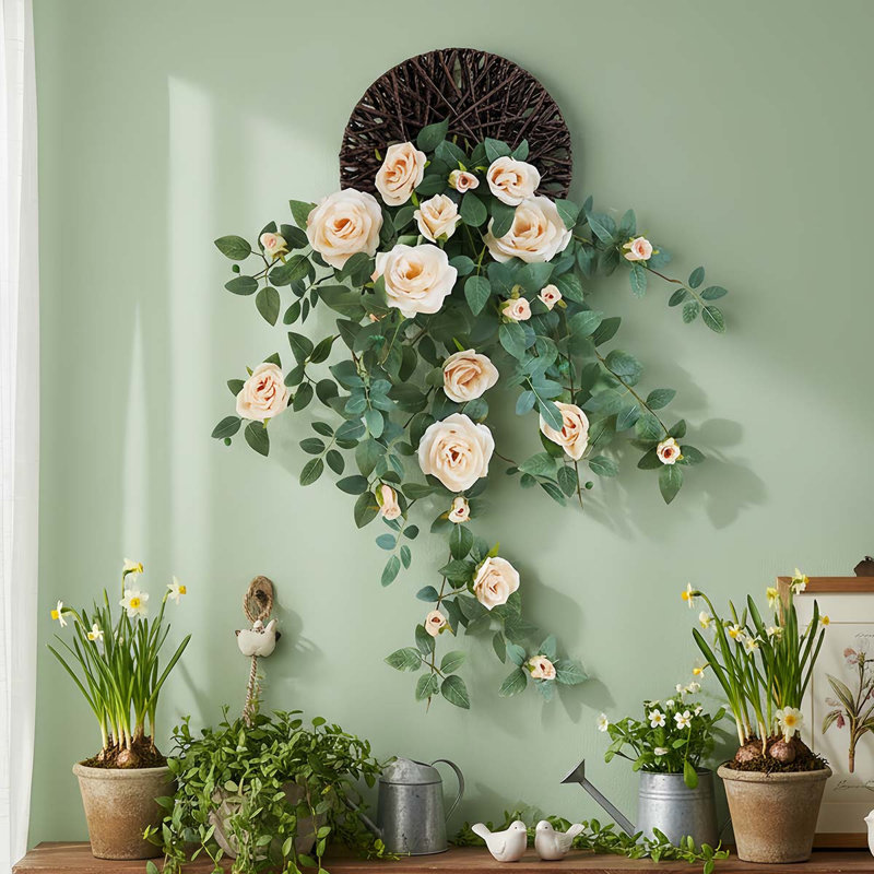 Roses artificielles suspendues, Champagne