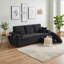 Canapé d'angle trois places en chenille avec pouf de rangement, port de chargement USB et porte-gobelets-1995268053
