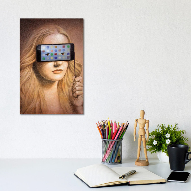 Mask by Pawel Kuczynski - Gallery-Wrapped Canvas Giclée on Canvas, Wrapped Canvas, 20.32 cm H x 30.48 cm W