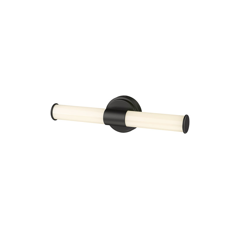 Bouey 2 - Light Dimmable LED Bath Bar, Matte Black