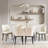 Raffertie 19.6" H PU Leather Upholstered Modern Dining Chairs With Black Metal Frame and Checker-Shaped Backerst-679365328-690409909