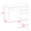 Bureau d'ordinateur à 3 tiroirs Wenge-39561902