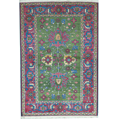 Hand-Knotted High-Quality Purple Area Rug