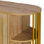 Armoire de salle à manger courbée élégante à 2 portes pour la salle à manger-696383092