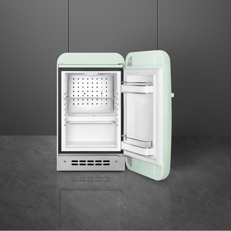 SMEG 50s Style Retro 1.2 cu. ft. Freestanding Mini Fridge, Pastel Green, Right