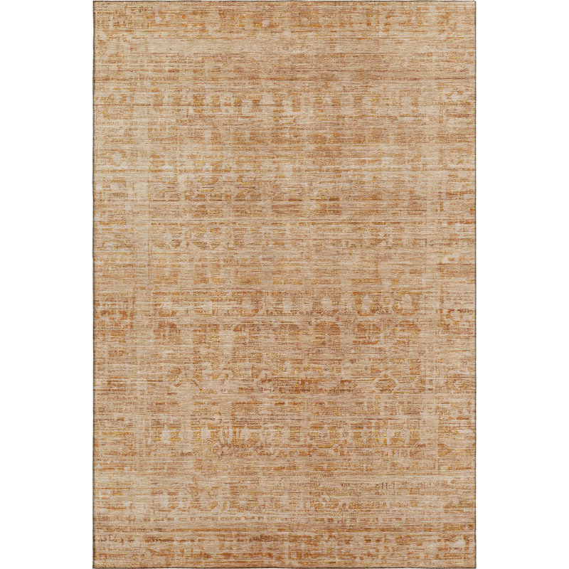 Premium Machine Washable Mayfield AMF1775 Border Rug, Rectangle 10' x 14'