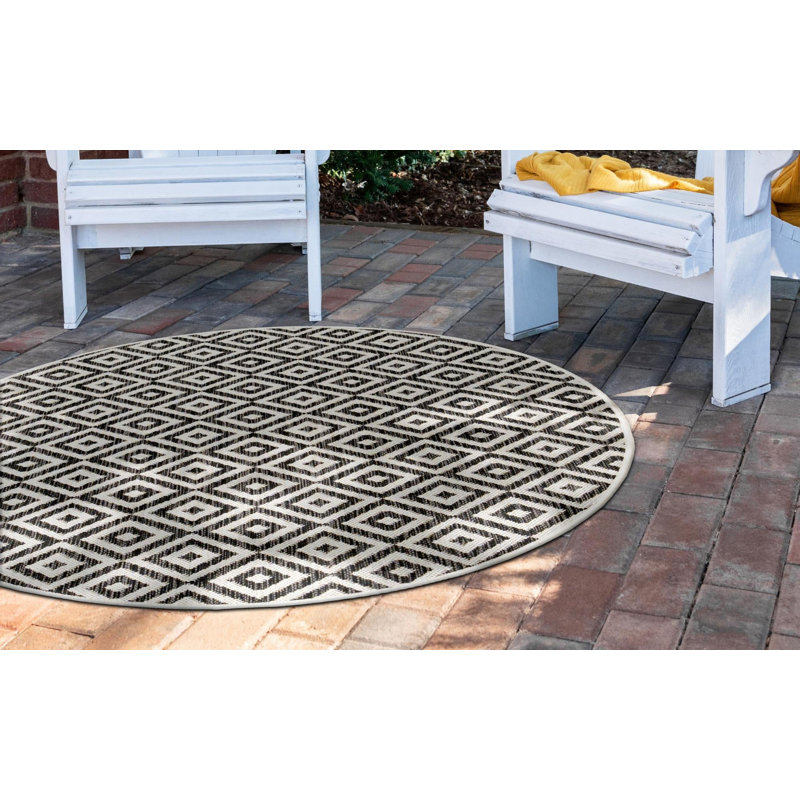 Tapis d'extérieur Jill Zarin Costa Rica, Rond 6 pi 7 po