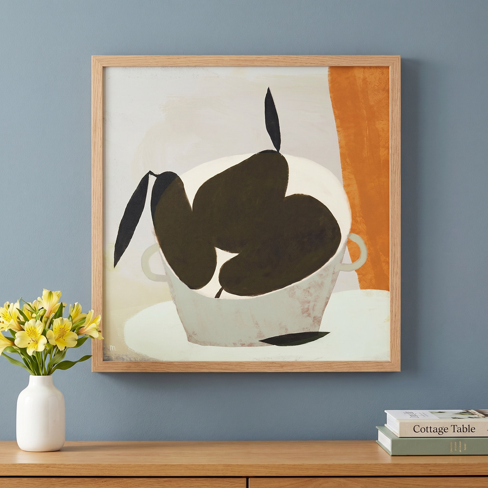 Julina "Three Pears" Painting, Maple, 30" H x 30" W x 1.25" D