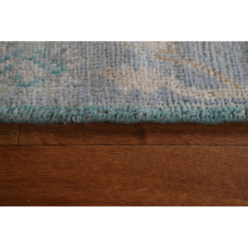 Sadhia One-of-a-Kind 2'0" X 4'0" New Age Wool Area Rug in Blue