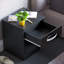 Arkadij High Gloss 1 Drawer Manufactured Wood Bedside Table, Modern Bedroom Cabinet-1061957059
